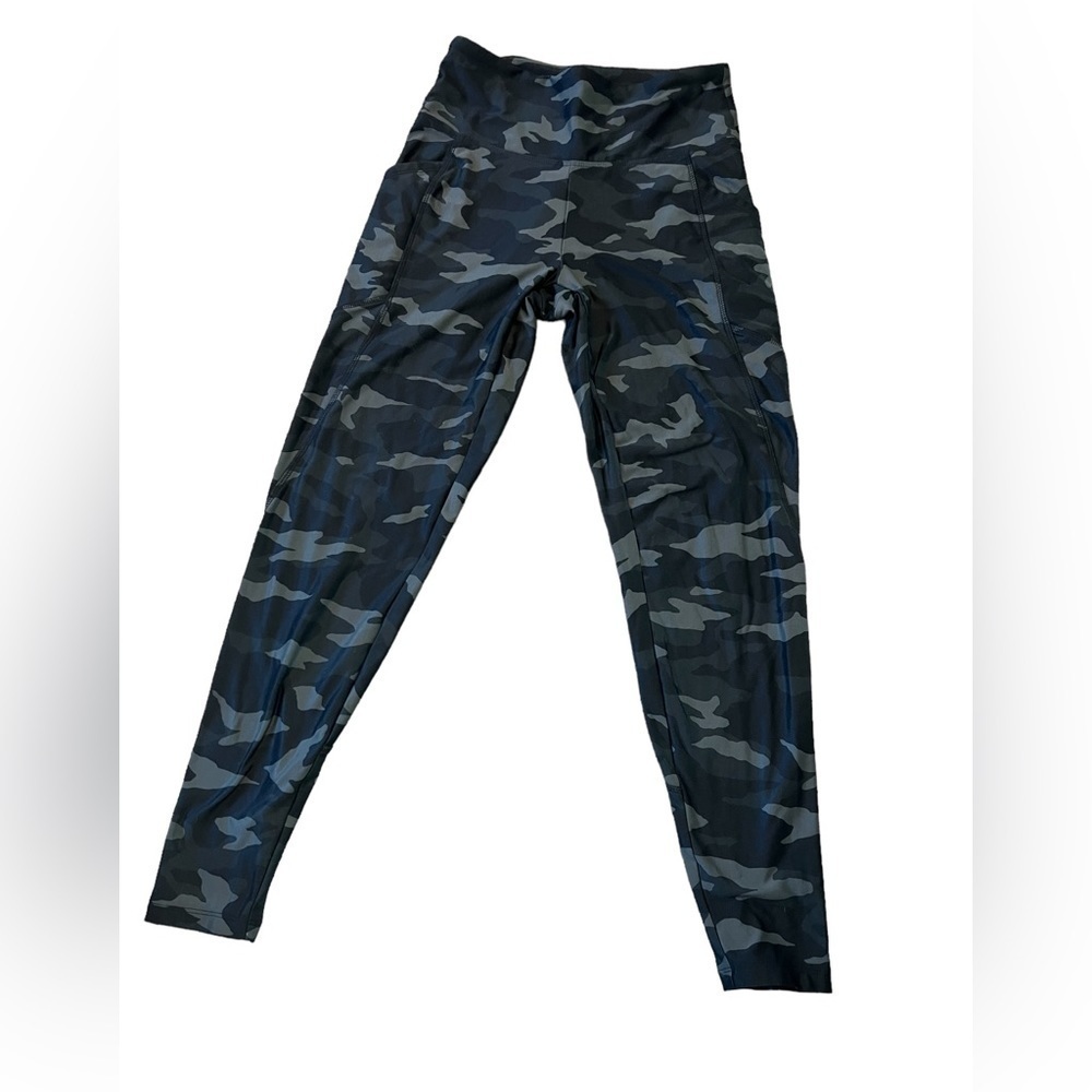 BALLY Camo Print Stretch Skinny Leg High Waist Athletic Work Out Pant M